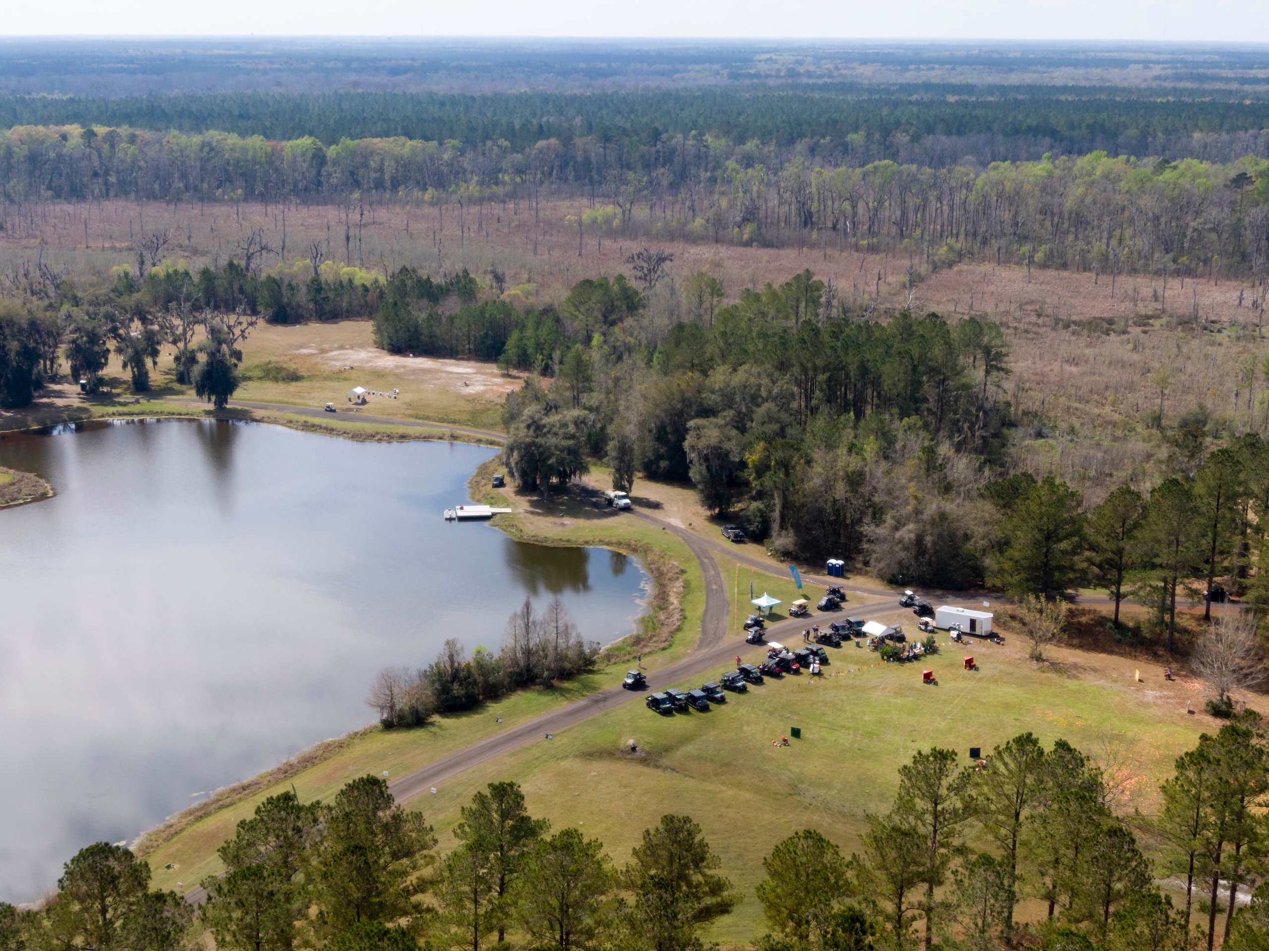 An aerial view of the Seminole Cup competition grounds.