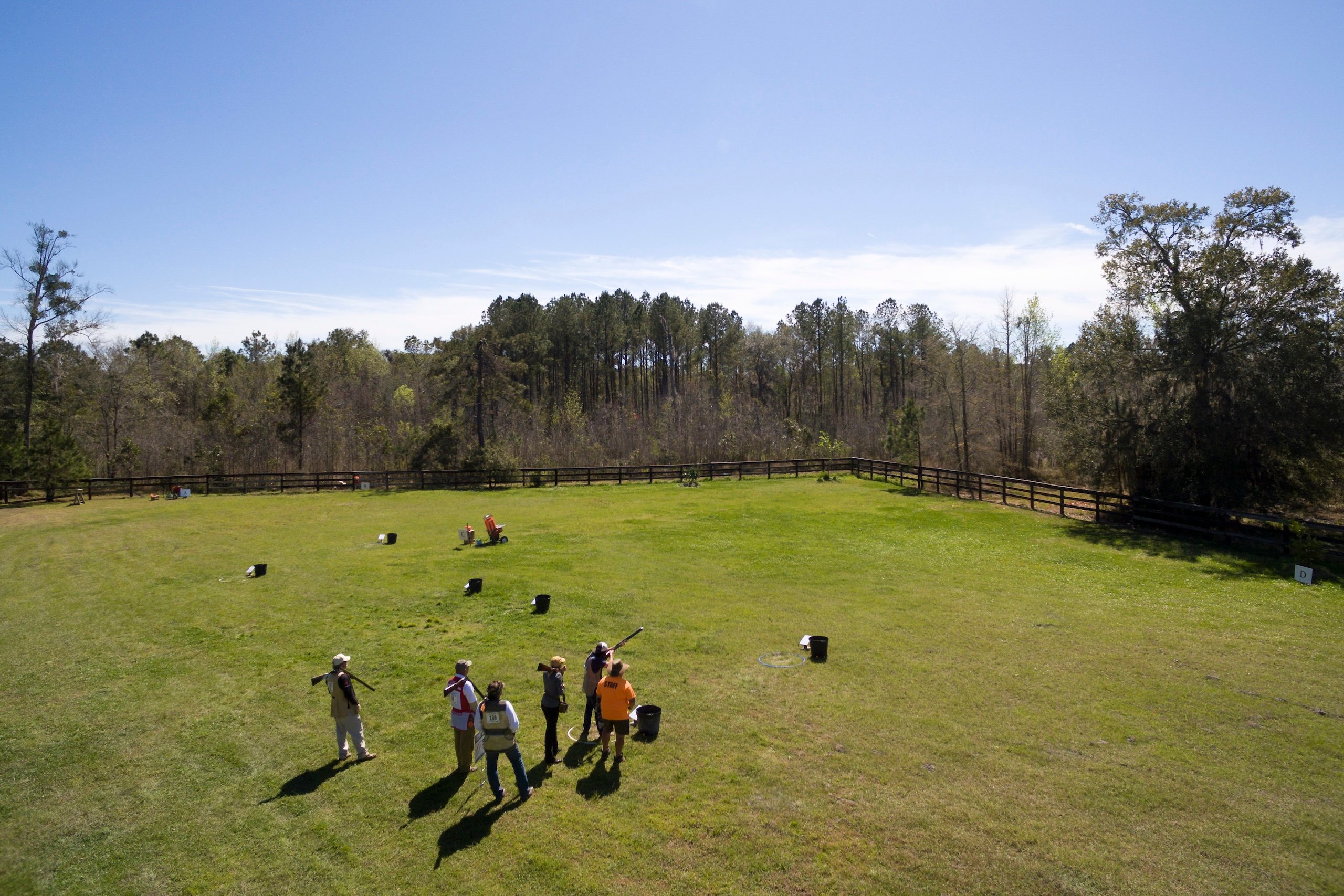 An aerial view of a competition field at Seminole Cup.